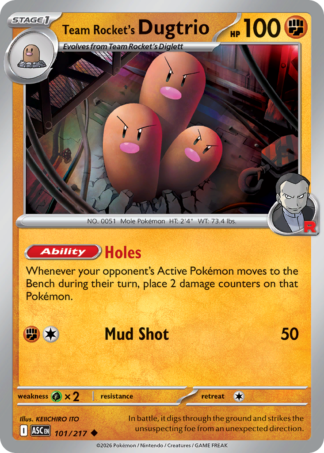 Team Rocket's Dugtrio 101 / 217