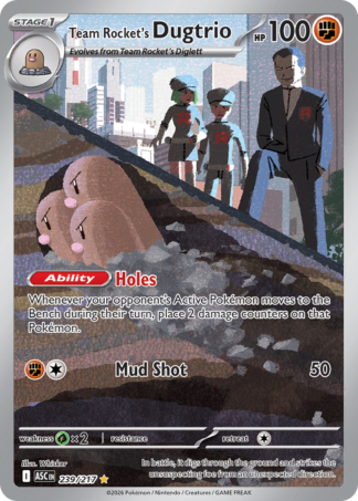 Team Rocket's Dugtrio 239 / 217