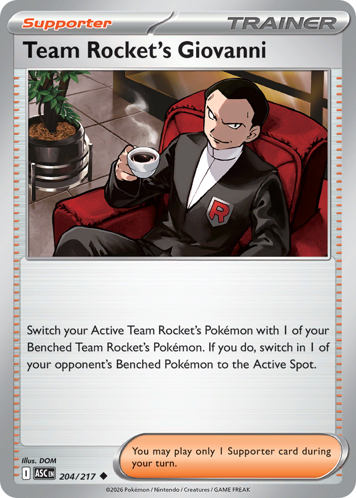 Team Rocket's Giovanni 204 / 217