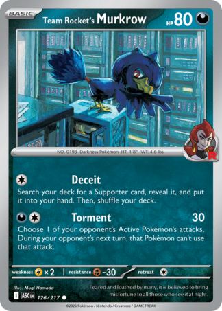 Team Rocket's Murkrow 126 / 217