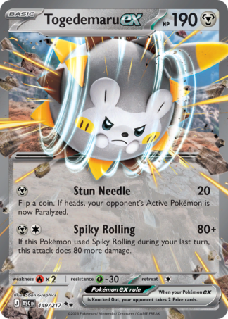 Togedemaru ex 149 / 217