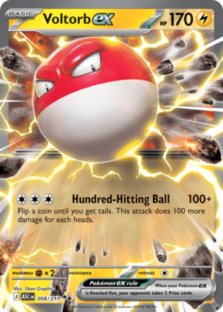 Voltorb ex 58 / 217