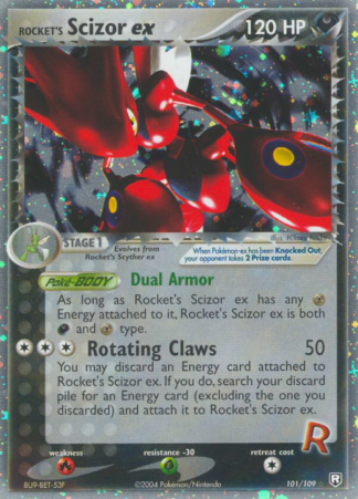 Rocket's Scizor ex 101 / 109