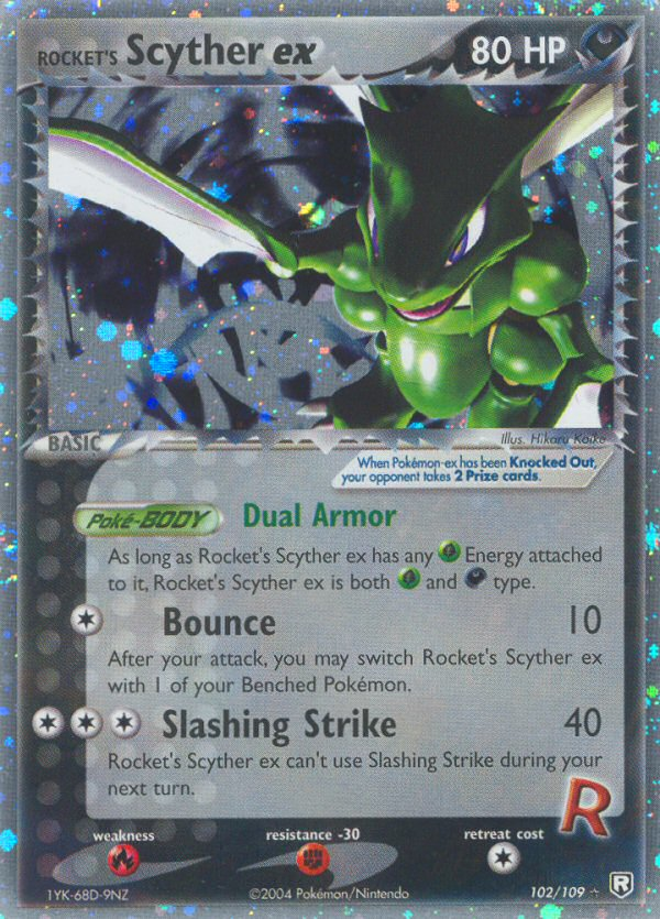 Rocket's Scyther ex 102 / 109