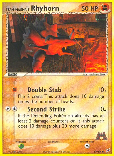 Team Magma's Rhyhorn 67 / 95
