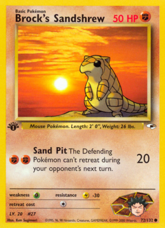 Brock's Sandshrew 72 / 132