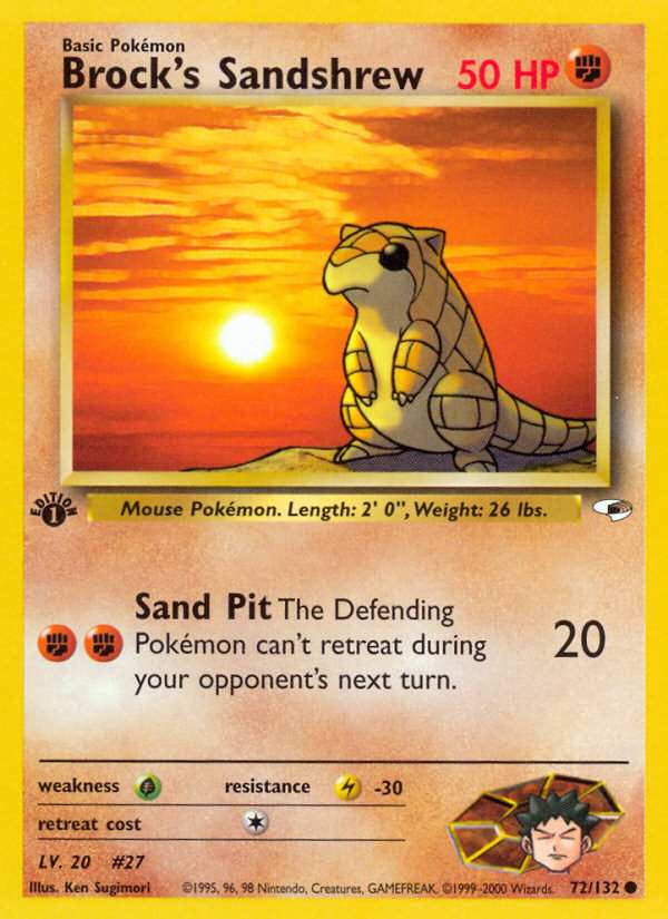 Brock's Sandshrew 72 / 132