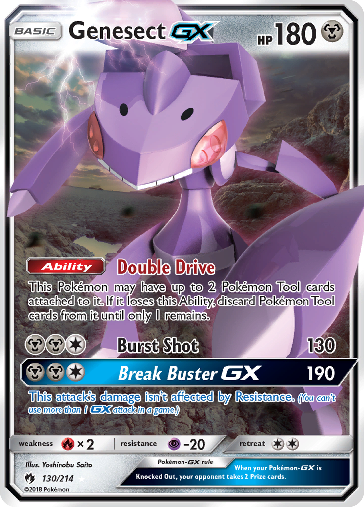 Genesect-GX 130 / 214