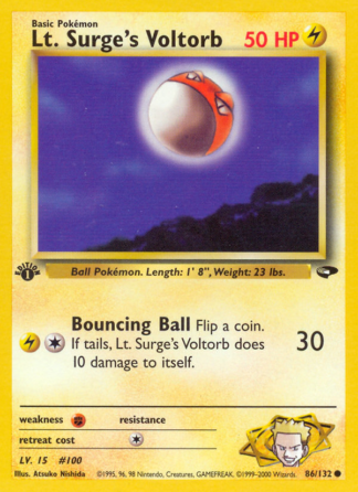 Lt. Surge's Voltorb 86 / 132