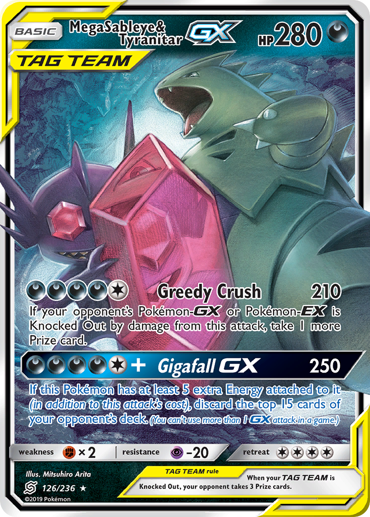 Mega Sableye & Tyranitar-GX 126 / 236