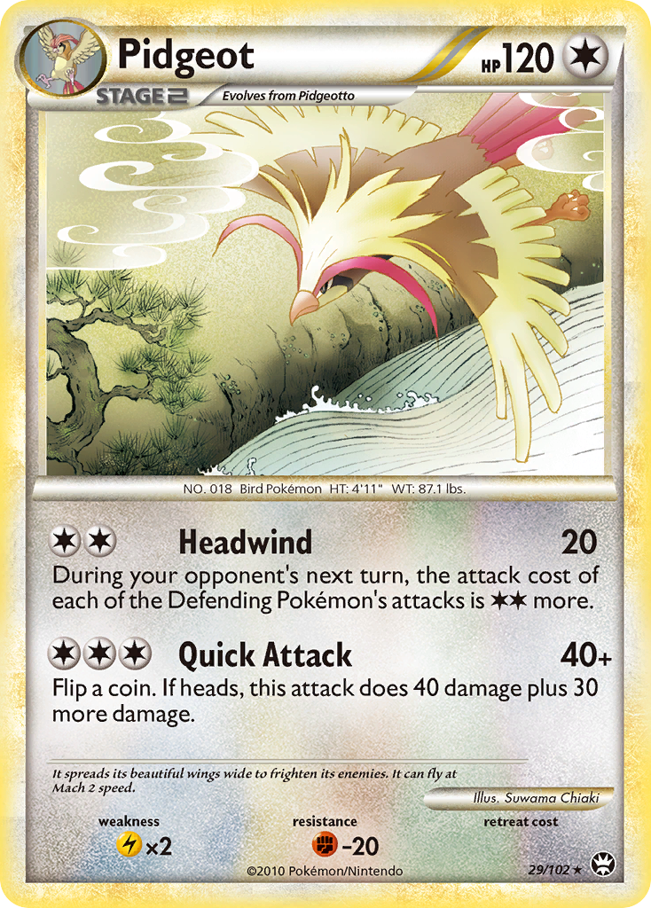 Pidgeot 29 / 102