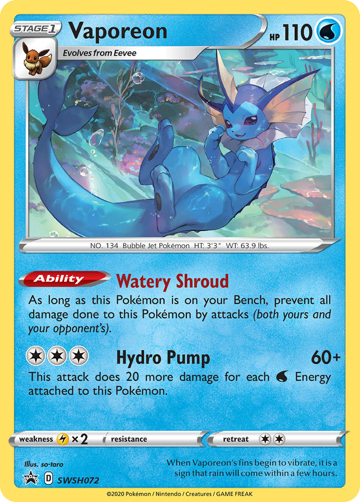 Vaporeon SWSH072 / 307