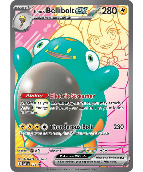 Iono's Bellibolt ex SVP 194 / 150